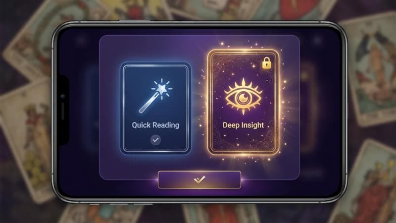 Choose between quick reading and deep insight modes
