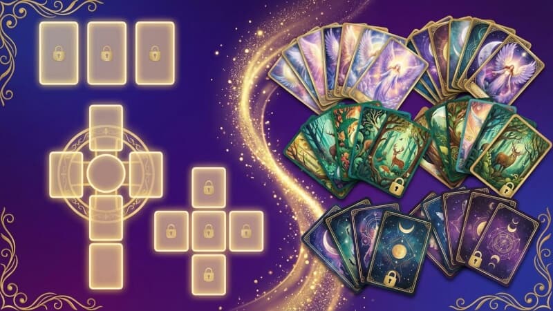 AI 根據問題智慧推薦塔羅牌陣